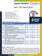 Quidos Technical Bulletin - 20th March 2019