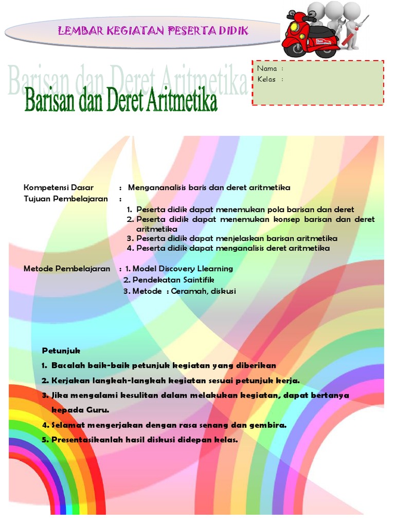 Lkpd 3 5 Barisan Dan Deret Aritmetika