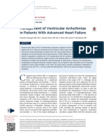 Management of Ventricular Arrhytmias in Patients With Advanced Heart Failure