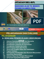 Power Point Laporan Pelaksanaan Pemantauan RKL RPL Jalan Tol