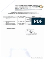 Laporan Pemeriksaan Hasil Uji Swab Alat Dan Air CSSD