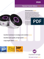 Markem-Imaje 3520 Ribbon Datasheet