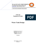 Water Tank Design: Batangas State University