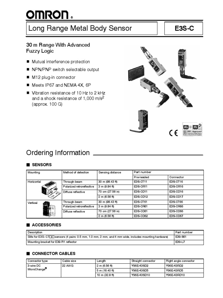 Sensor Omron E3S-CT61 | Download Free PDF | Bipolar Junction Transistor ...