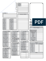 Witcher RPG Character Sheet PDF