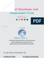 National Situationer And: Discernment Circle