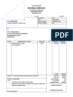 Simple GST Invoice Format in Word HBN Infotech Tutorials