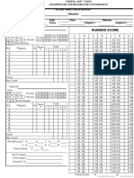 Score Sheet