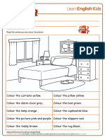 Colouring Pages Bedroom
