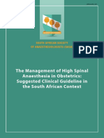 Management of High Spinal Anesthesia