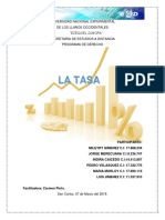 Analisis de La Tasa