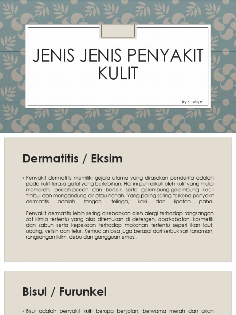 Jenis Jenis Penyakit Kulit | PDF