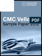 CMC Vellore: Sample Paper 2012
