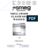 SMEG GW4090 Glassware Washer: User Manual