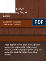 Tegangan Geser Pada Bidang Tegak Lurus