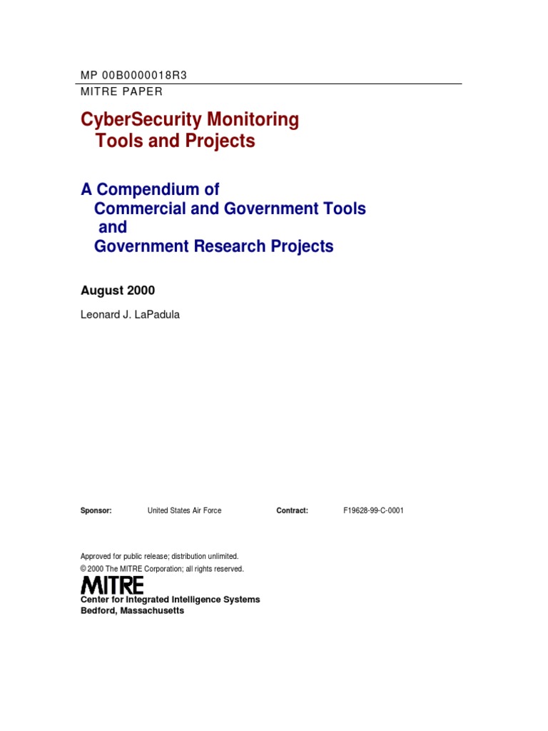 CyberSecurity Monitoring Tools and Projects PDF | PDF | Computer