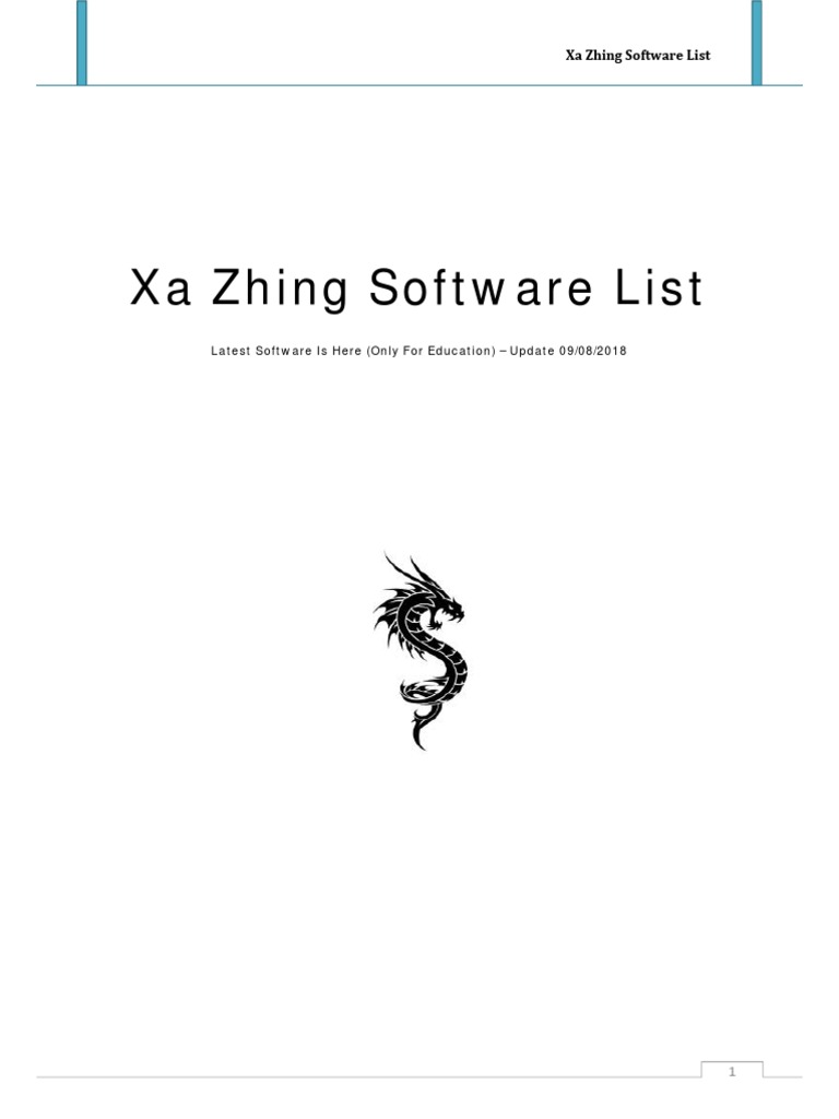 Xa Zhing Software List Update 09 08 18 Arc Gis Technology Engineering