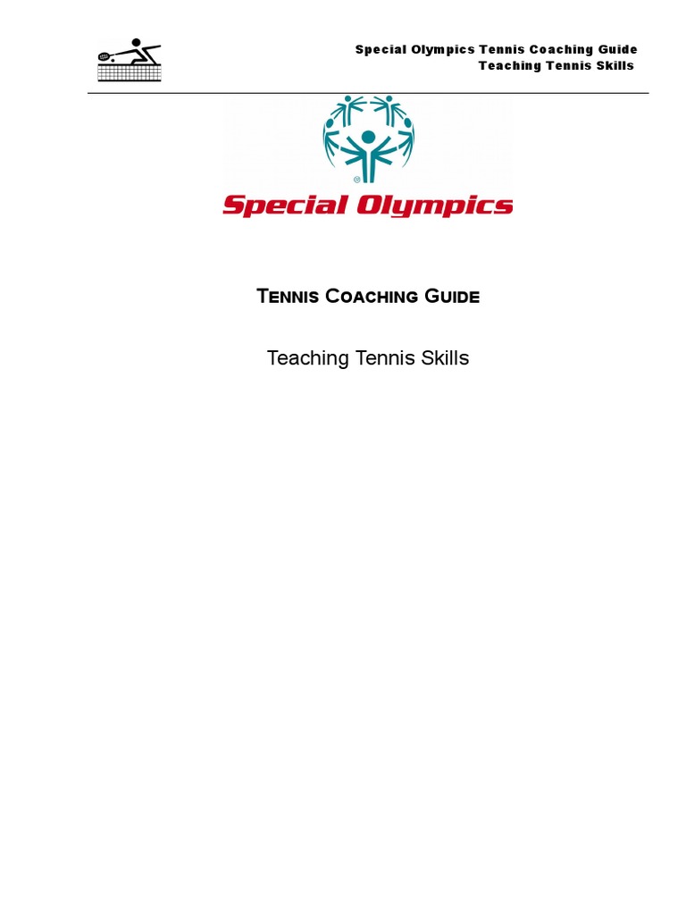 Teachingtennis Pdf Racquet Sports Ball Games