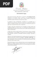 Mensaje del presidente Danilo Medina con motivo del Día Mundial del Agua 2019