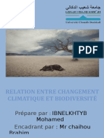 CHANGEMENTclimatiqe Et Biodiversit1e