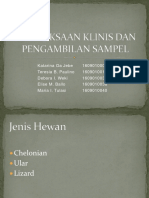 Pemeriksaan Klinis Dan Pengambilan Sampel Pada Hewan Eksotik