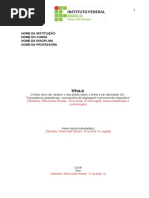 Modelo de Pré Projeto 1