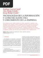 TIC y Crecimiento de La Empresa