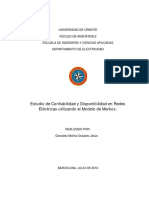 Seminario. Anteproyecto. Estudio de Confiabilidad y Disponibilidad en Redes Eléctricas utilizando el Modelo de Markov       Oswaldo González..pdf