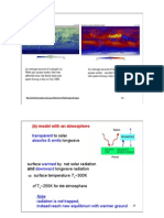 (B) Model With An Atmosphere: To Solar Longwave