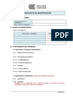 Esquema Del Proyecto de Investigación