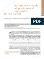 Delivering the right care to people with low back pain in low- and middle-income countries