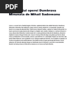 Rezumatul Operei Dumbrava Minunata de Mihail Sadoveanu