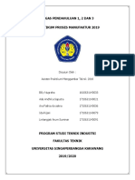 Tugas Pendahuluan 1, 2 Dan 3 Praktikum Proses Manufaktur 2019