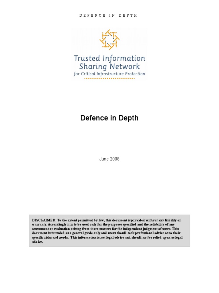 Defence in Depth for IT Security | PDF | Information Security | Risk ...