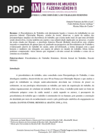 Artigo - PASCALE MOLINIER E A PSICODINÂMICA DO TRABALHO FEMININO