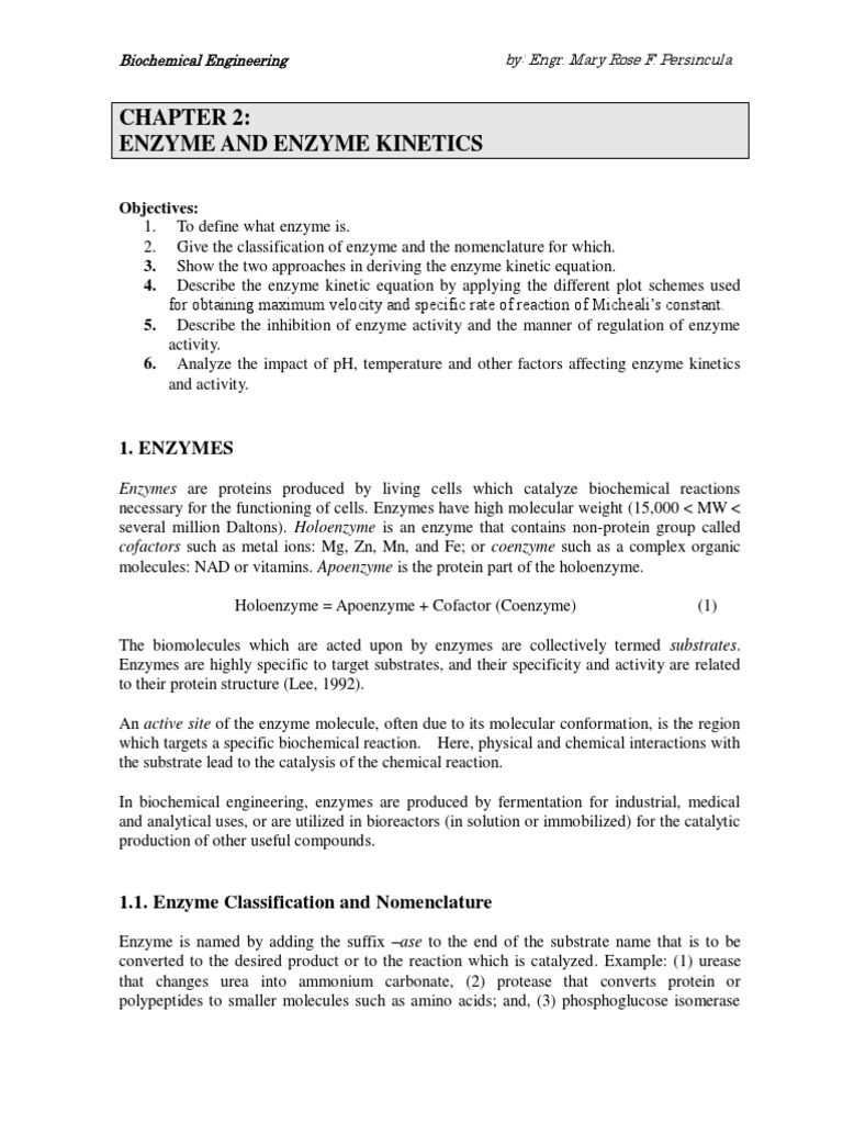 Enzyme Kinetics and Classification | PDF | Enzyme | Enzyme Inhibitor