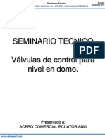 Vlvulas de Control para Nivel en Domo