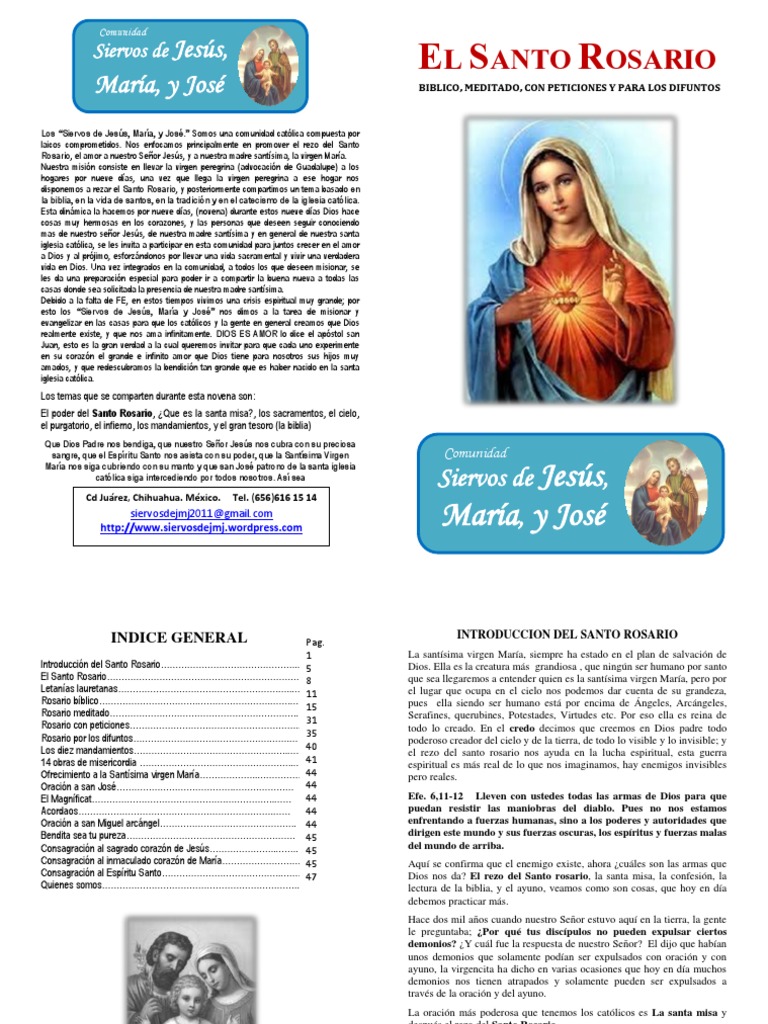 El Santo Rosario Libro PDF | PDF | María, madre de Jesús | orador del Señor