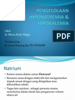 Pengelolaan Hiponatremia & Hipokalemia