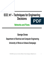 ECE 307 - Techniques For Engineering Decisions: Networks and Flows