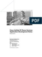 Cisco Unified IP Phone Services Application Development Notes