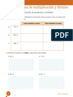 Multiplicación y división para estimar productos y cocientes