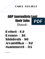 ABP Journalists Lost Their Jobs: Economics Project