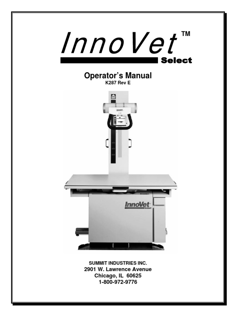 TITAN 2000 OPERATORS And SERVICE MANUAL.pdf Vacuum Tube X Ray