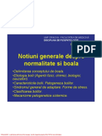 Curs 1 - Notiuni Generale Despre Normalitate Si Boala