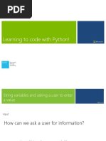 Learning To Code With Python!