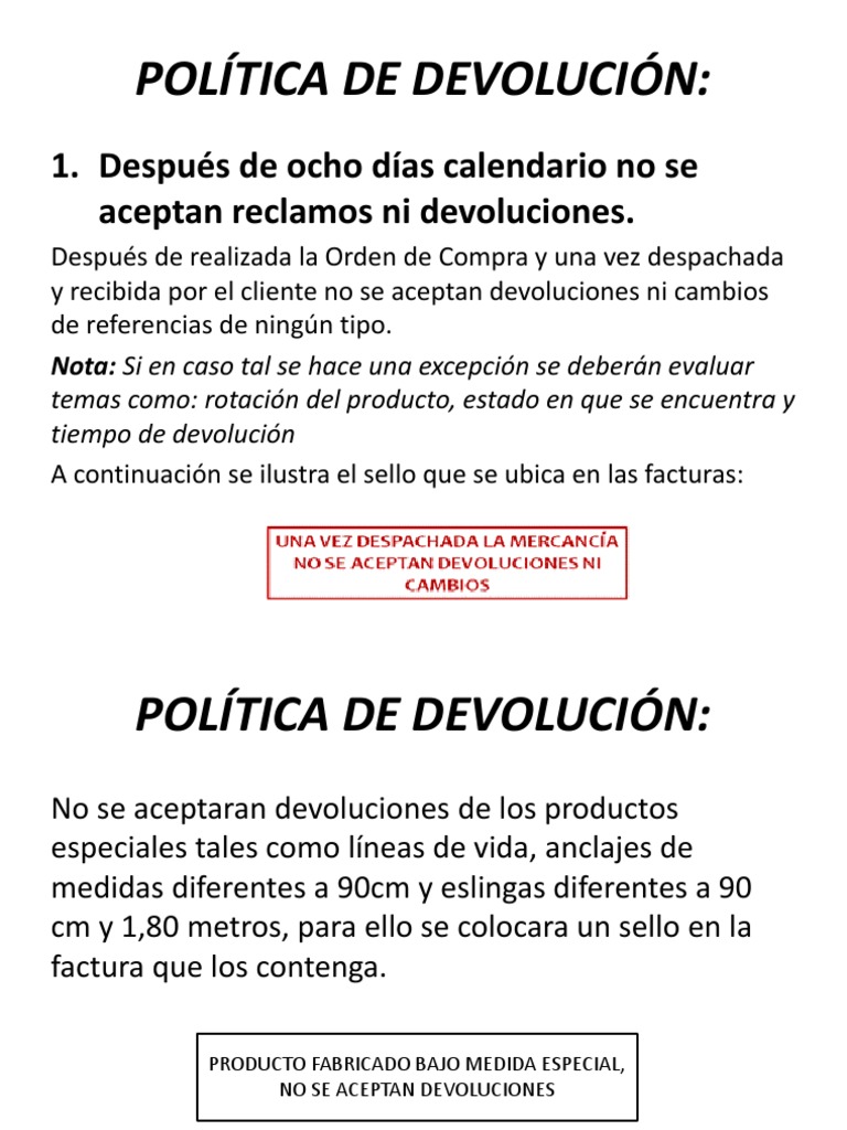 partido Democrático continuar Vibrar Politica de Devolución para Enviar | PDF