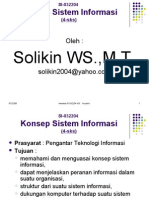 DK-122 Konsep Sistem Informasi