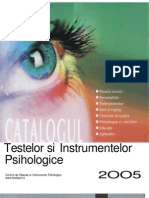 Catalogul Testelor Si Instrumentelor Psihologice 2005