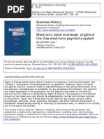 Business History: To Cite This Article: Bernardo Bátiz-Lazo (2012) Electronic Value Exchange: Origins of The Visa